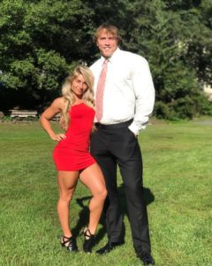 Carriejune Anne Bowlby with her husband