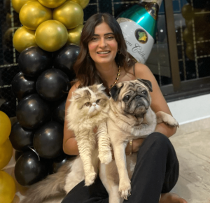 Karishma Sharma with her Dogs