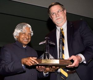 NSS Chairman Mark Hopkins Honors Dr. Kalam with Prestigious Von Braun Award