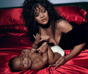 Rihanna With Her Son