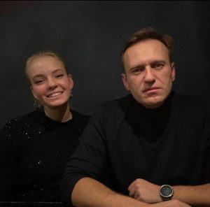 Dasha Navalnaya With Her Dad