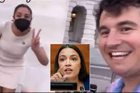 In a viral video, Alex Stein defends his attempt to heckle AOC by saying, “She really liked me.”