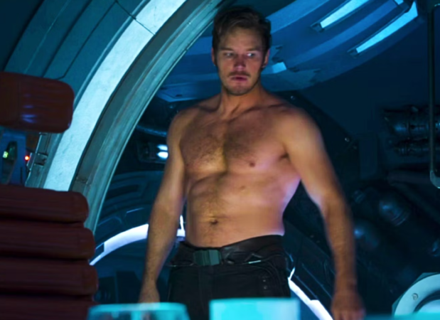 Chris Pratt in a still from Guardians of the Galaxy.