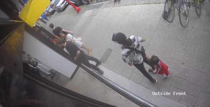 SHOCKING video shows man fleeing cops knocking woman and toddler to ground