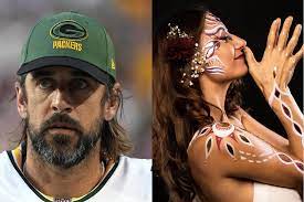 Charlotte Brereton and Aaron Rodgers