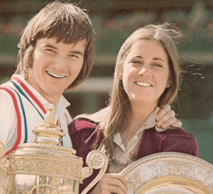 Chris Evert's with Jimmy Connors