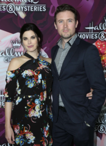 Megan Orie and her husband John  Is Chesapeake Shores Cast Meghan Ory Pregnant Again With Third Child? Kids And Family Update Meghan Ory with her husband John 219x300