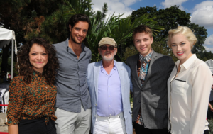 Tatiana Maslany with her family