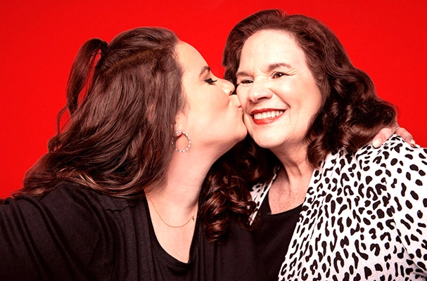 Whitney Way Thore with her mom, Babs Thore