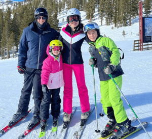 Crystal Kung Minkoff Skiing WIth Family