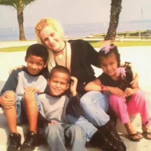 Gabriel Davis With His Mother, Brother Ans Sister