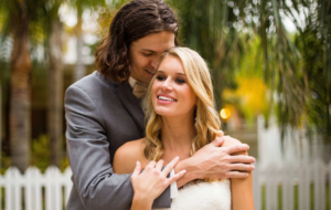Jacob deGrom with his wife Stacey