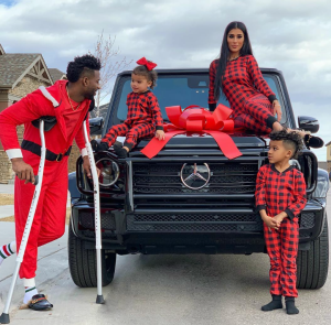 Princeton Emmanuel Sanders with his family