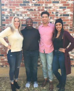 Spencer Sanders with his family