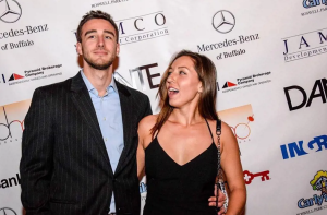 Taylor Gahagen with his wife at an event.