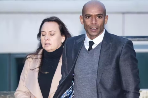 Trevor Sinclair with his wife Natalie Sinclair
