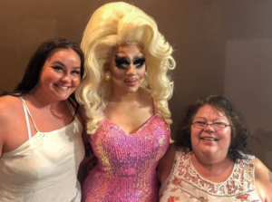 Trixie with her mother and sister  What Ethnicity Trixie Mattel? Learn About The American Drag Queen Trixie With Her Mother And Sister 300x223