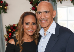 Tony Dungy and his wife Lauren  Tony Dungy Health Update As He Battles Illlness, Does He Have Cancer? tony Dungy with his wife Lauren 300x212
