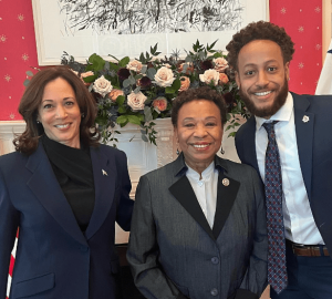 Barbara Lee With Her Grandson And Vice President