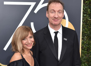 David Thewlis with his wife