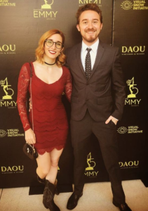 Alex Hirsch with girlfriend Dana for the 2016 Annie Awards