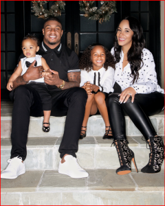 Celebrity stylist Ashley North celebrating 2020 Christmas with her fiance and their daughters.