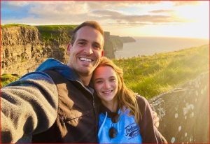 Hunter King and Andy McNeil visiting the Cliffs of Moher Experience