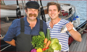 James starred with his father Dick Strawbridge on ITV show The Hungry Sailors.