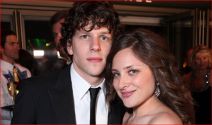 Jesse Eisenberg And His Wife Anna Strout