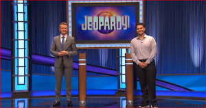 Ken Jennings and Cris Pannullo on Jeopardy