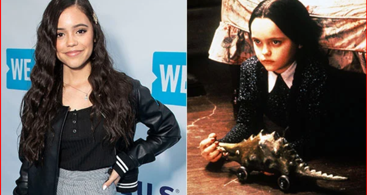 Wednesday Addams, portrayed by actress Jenna Ortega