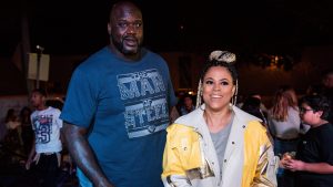 Shaquille O'Neal with Shaunie