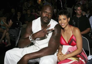 Shaquille O'Neal with his ex-wife Shaunie